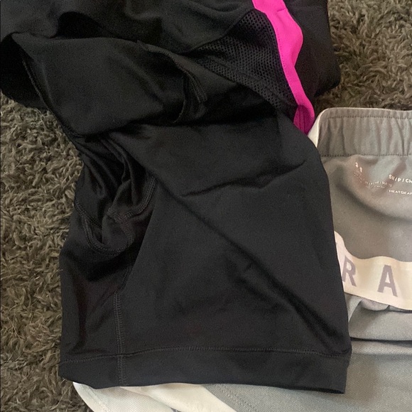 Under Armour Pink and Black Athletic Shorts Lightweight Design - Picture 5 of 5